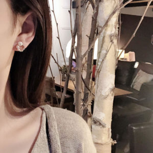 Silver Stud Earrings Fashion Jewelry for Women