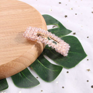 Korea Shiny Crystal Rhinestone Hairpin Geometric Rectangle Waterdrop Pear...