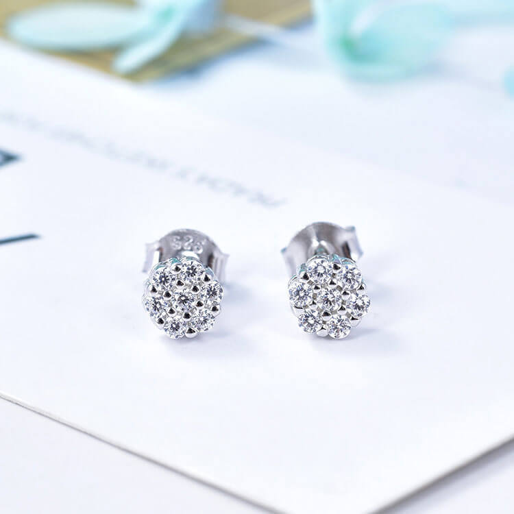 POL-PESS0466-4.5M---Sterling-Silver-AAA-Cubic-Zirconia-Flower-Designed-Stud-Earrings--1