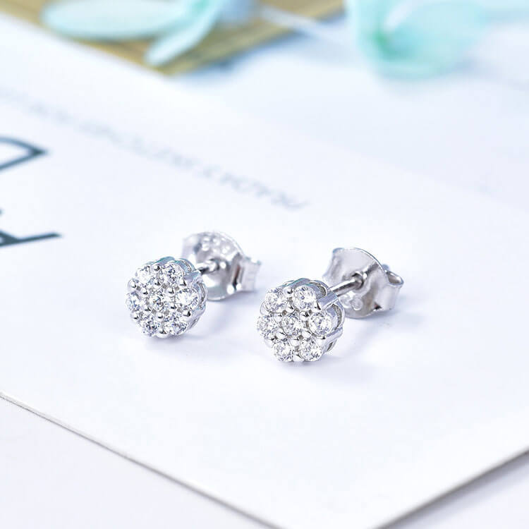 POL-PESS0466-4.5M---Sterling-Silver-AAA-Cubic-Zirconia-Flower-Designed-Stud-Earrings--4
