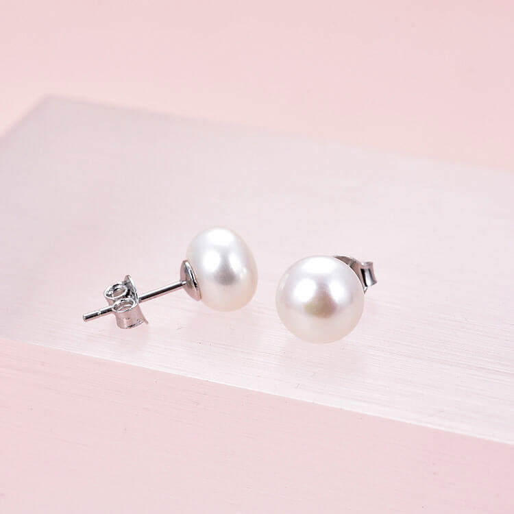 POL-PESS0614-5MM-Freshwater-Pearl-Druzy-Earrings-Jaipur-Ethnic-Gold-and-Silver-Earrings-2