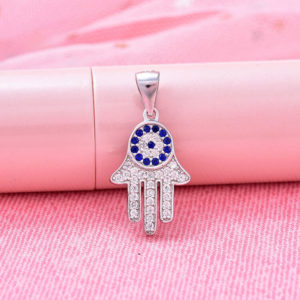 POL-PPS2230-Hot-Selling-Protection-Theme-925-Sterling-Silver-Blue-Diamond-Hamsa-Pendants