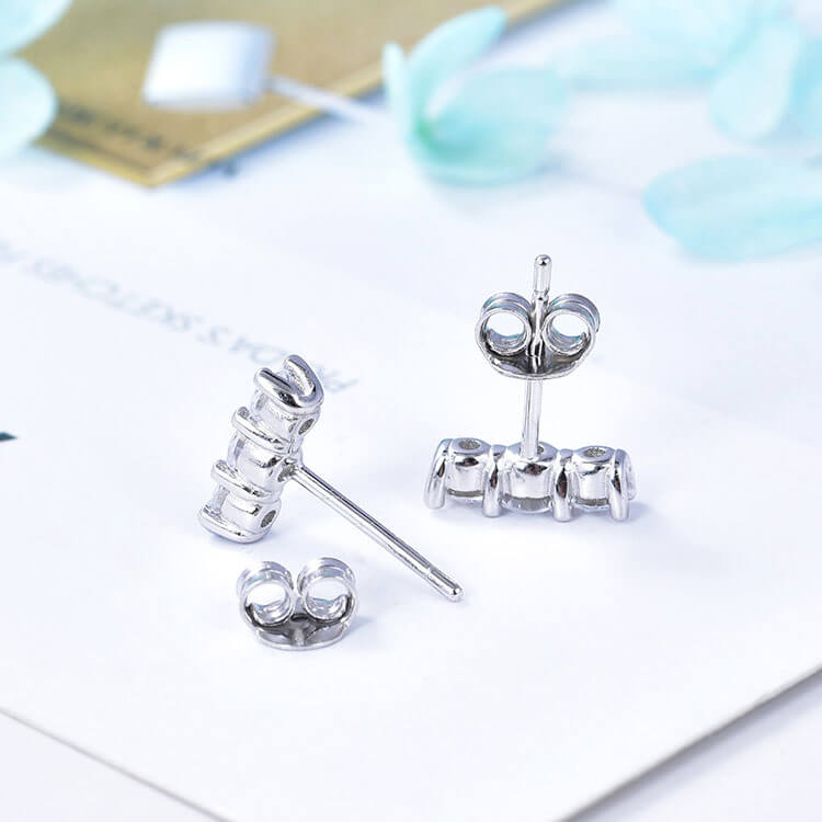 POL-PSS1255ES-Jewelry-Factory-Fashion-Simple-Tree-Stone-Cubic-Zirconia-Women-925-Sterling-Silver-Sparkling-Elegance-Stud-Earrings--2