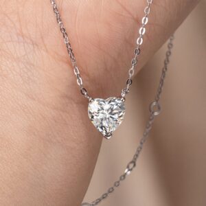 Amara Heart Moissanite Necklace