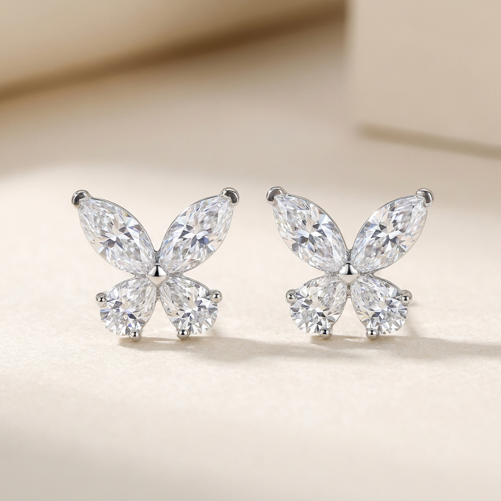 Selena butterfly stud earrings